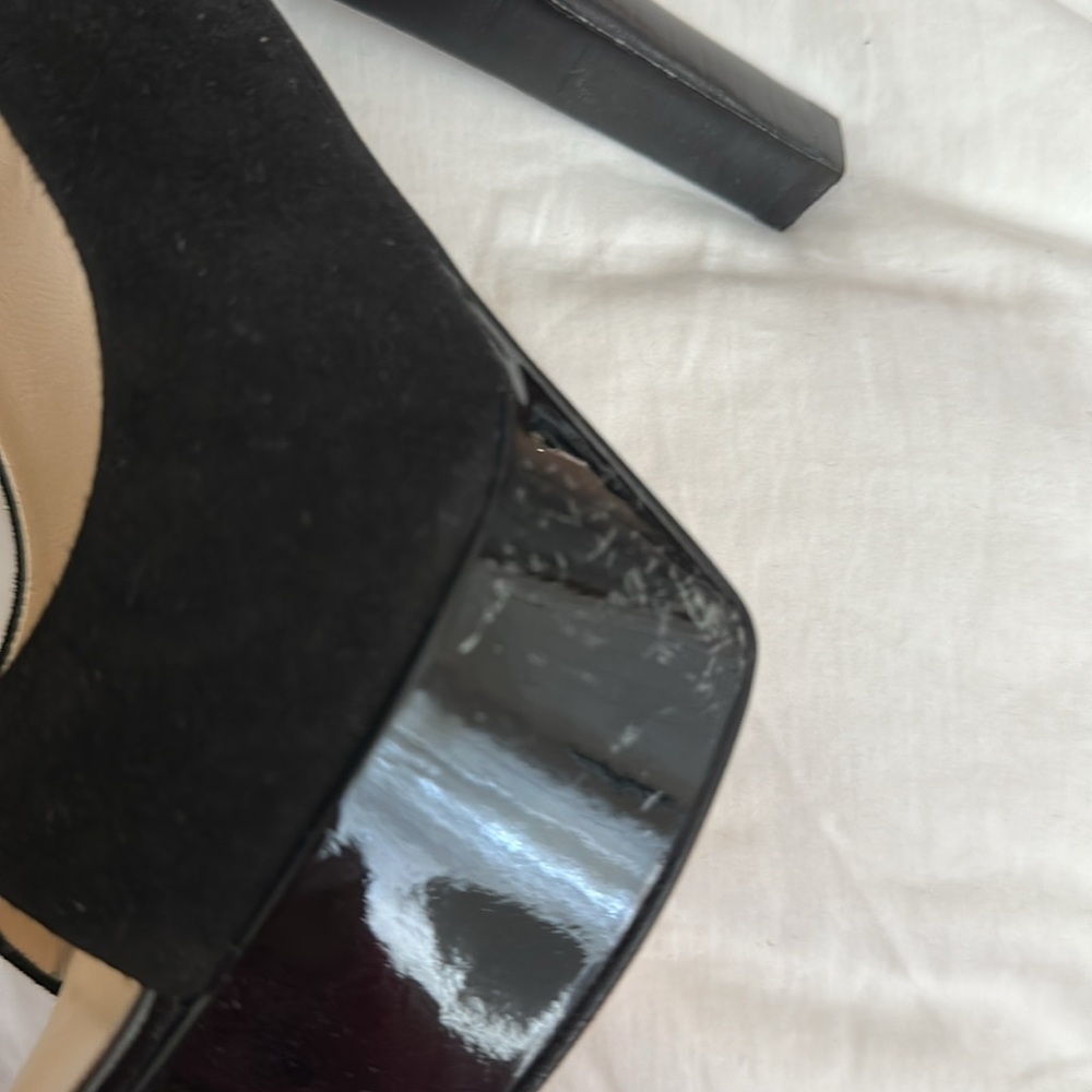 Giuseppe Zanotti Black Platform Slingback Heels - Picture 6 of 9